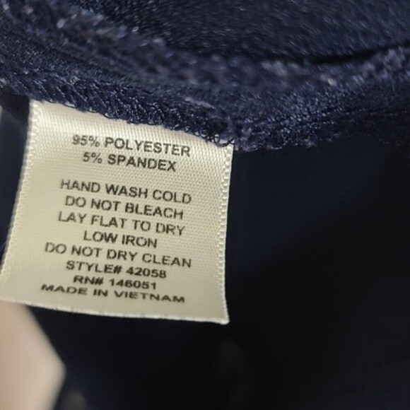 Monteau Blue Scalloped Side Zip Shorts XS - Picture 5 of 5